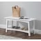 Alaterre Furniture Craftsbury 36"W Wood Entryway Bench ANCB03WH - alternate 1
